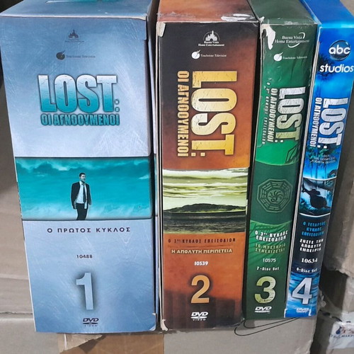 Lost series seasons 1-4 like new, with Greek subtitles