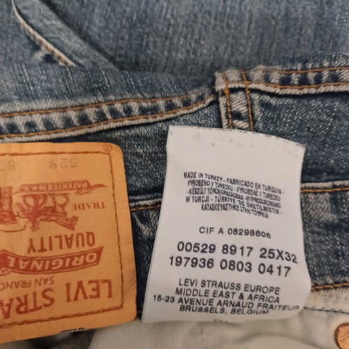 Levi Strauss & Co. No.25 jeans used, blue, length 32