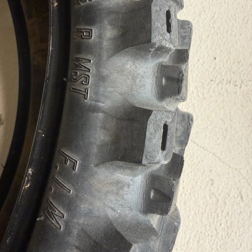 Motoz Tractionator Adventure motorcycle tires used, front 90/90-21 TT and rear 150/70B18 70Q tubeless
