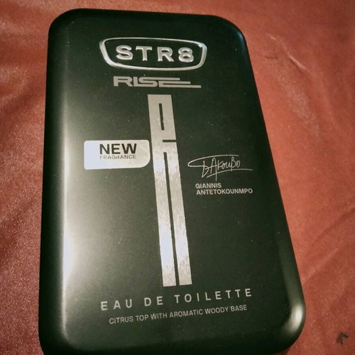 STR8 Rise Giannis Antetokounmpo Edition Eau de Toilette 100ml like new with metal case