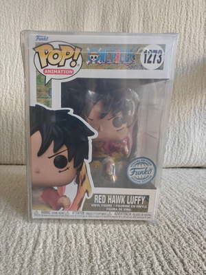 Funko Pop One Piece Red Hawk Luffy #1273 Special Edition with Protector new