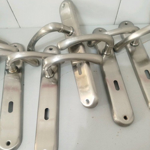 Door handles made of stainless steel like new