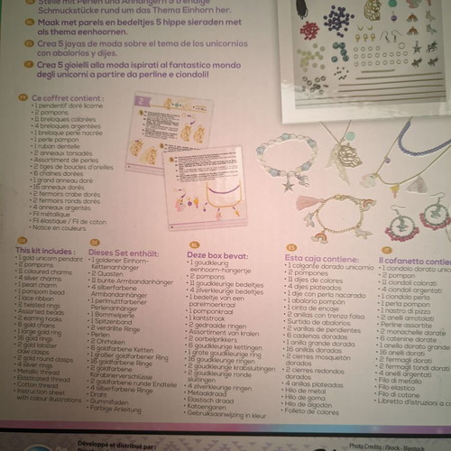Buki Be Teens Unicorn Jewellery Kit new