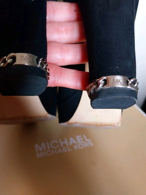 Michael Kors Sabrina Suede Μπότες Καινούργιες, Μέγεθος 39.5, Μαύρο