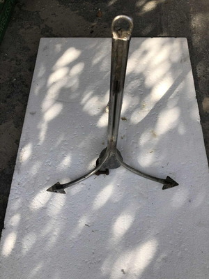 Stainless steel boat anchor used
