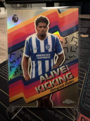 2026 Topps Chrome Premier League Soccer Alive and Kicking Georginio Rutter new