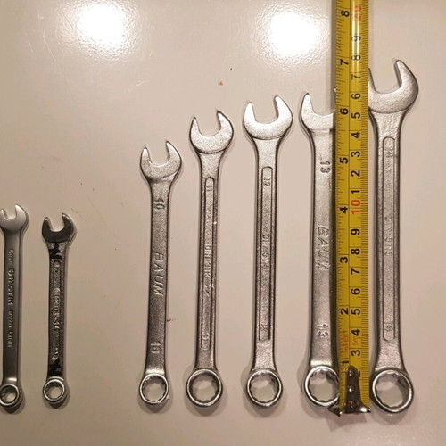German ring spanner set Large used