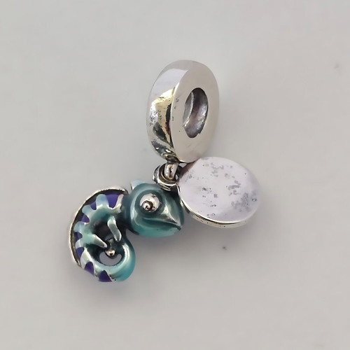Chameleon charm made of S925 silver new with thermochromic enamel
