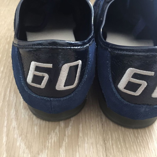 Miss Sixty dark blue satin sneakers used, size 40