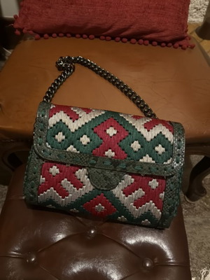 Χειροποίητη πλεκτή τσάντα ώμου καινούργια