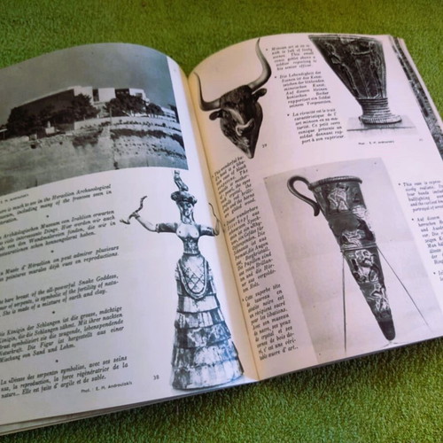 La Crète, Knossos - Phaistos book used, trilingual edition