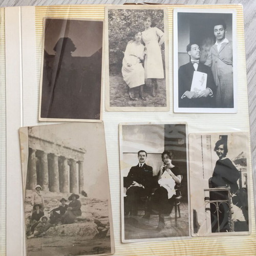Historical photo album used, Egypt and Greece 1920-1930 rare retro photos
