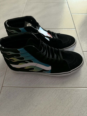 Sk8-Hi Vans Glow Flame Μαύρα Πράσινα Sneakers Καινούργια Μέγεθος 44