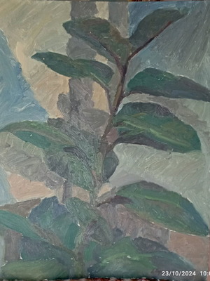 Oil painting Despoina Paraskevopoulou 55x70 like new
