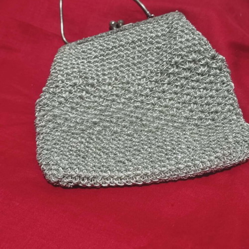 Vintage handmade evening bags used with metal clasp