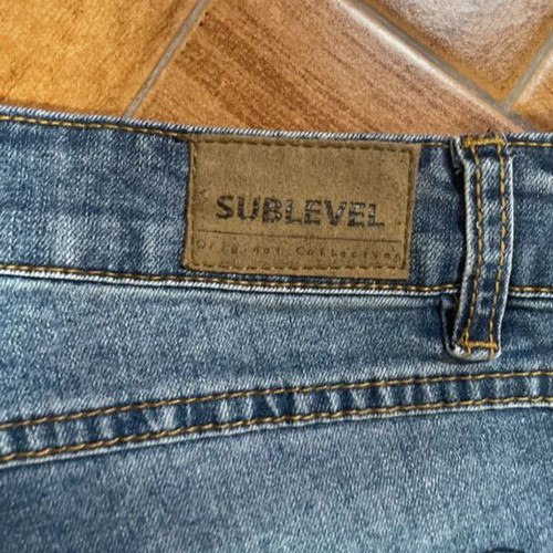 Sublevel denim shorts like new, size medium, blue