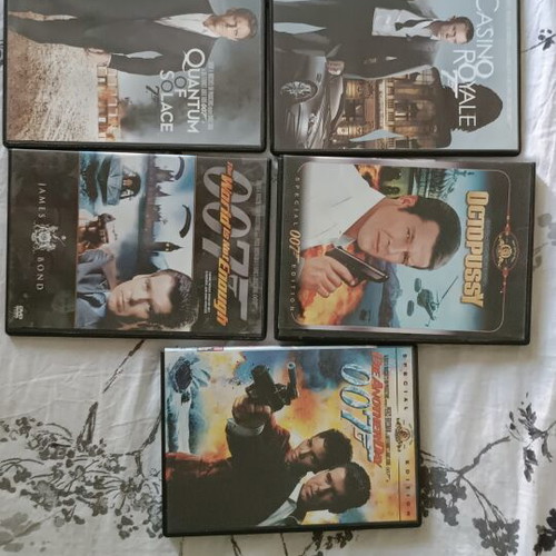 James Bond DVD collection with Octopussy, Casino Royale, and more