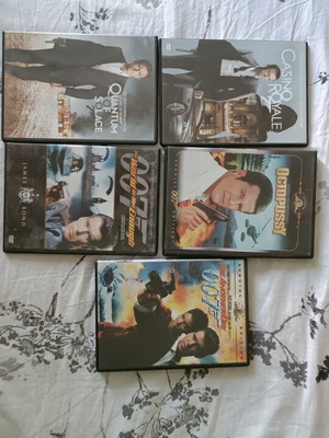 James Bond DVD collection with Octopussy, Casino Royale, and more
