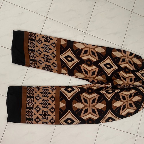Your &Self silk blend pants, black and brown, size S