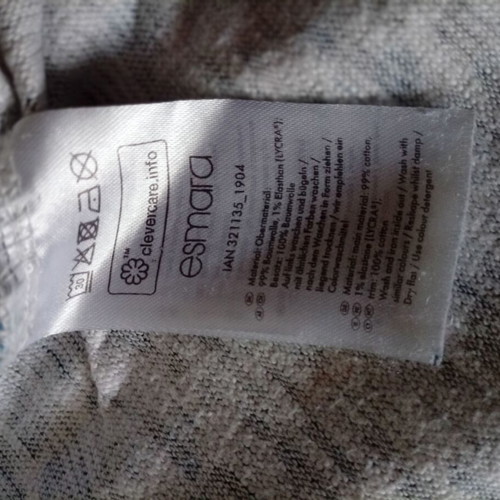 Esmara sweatshirt used, size 3XL, cotton, blue and white print