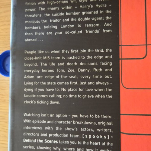 Spooks Behind the Scenes Book like new