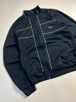 Nike Vintage Y2K Fleece Solo Swoosh used, size S, black with white stripes