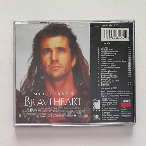 Braveheart soundtrack CD used, classical genre