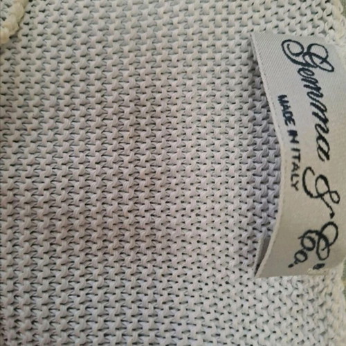 Vintage knitted blouses used, 2 sky blue and 1 pink with buttons