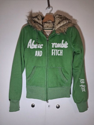 Abercrombie & Fitch Authentic Vintage Hoodie πράσινη, σαν καινούργιο, μέγεθος XL