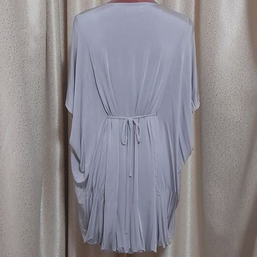 Feel Free London women's tunic dress, soft grey, size M