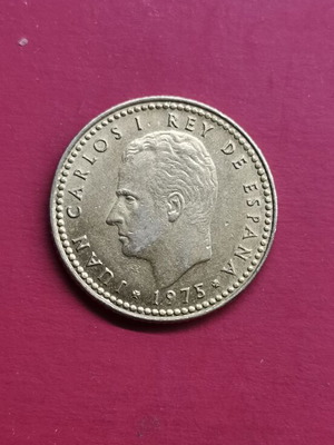 Spain 1 Peseta Coin 1975 like new