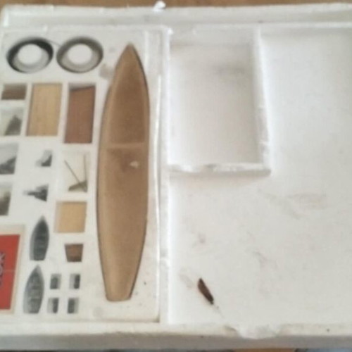 W. Churchill 1:160 Scale Ship Building Kit used, wooden boat