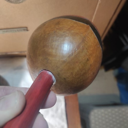 Set of 2 vintage Colombian Cartagena Maracas 26cm like new