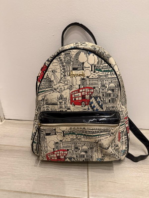 Harrods backpack with Landmarks pattern like new