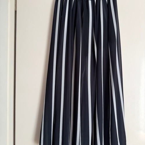 Palazzo striped airy pants dark blue-white like new