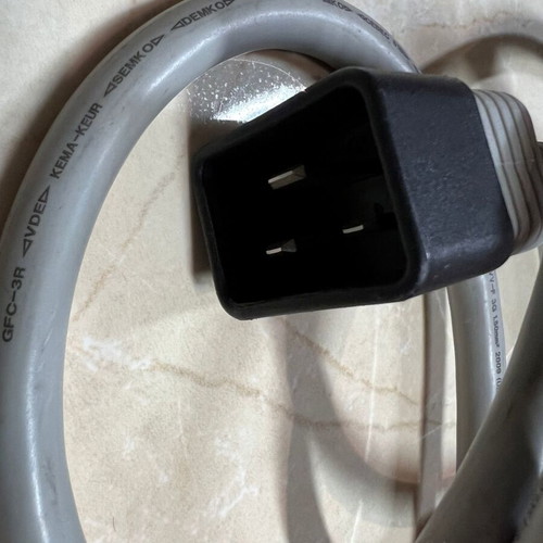 IEC320/C20 16A plug used in power strip with 5 schuko sockets
