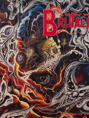 Brutality Screams of Anguish vinyl record, yellow translucent, 1993 edition