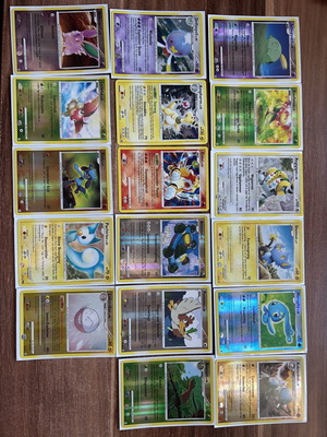 Pokémon Lot 17 Holo Cards Diamond & Pearl Platinum German Edition lightly used