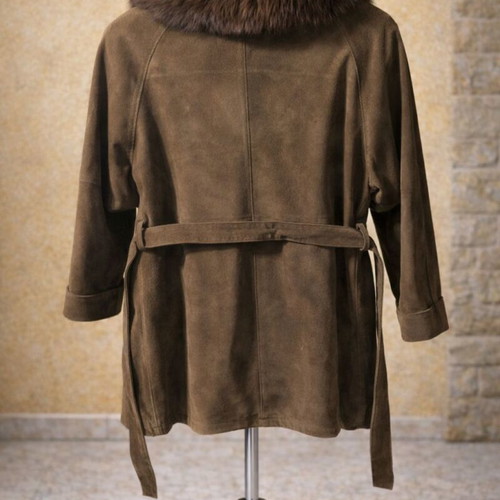KO & KO women's suede jacket brown like new from Kastoria