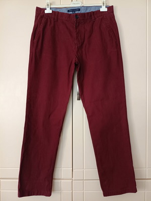 Tommy Hilfiger men's chino pants like new, red, cotton
