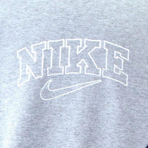 Nike reworked sweater with embroidered front logo, size L
