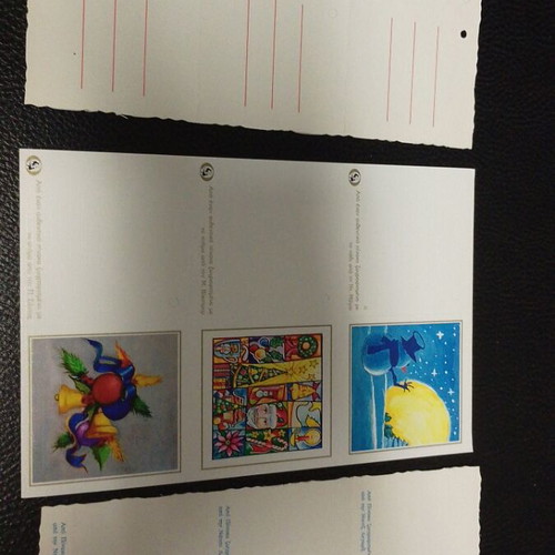 Christmas cards and tags like new, pack of 6 cards and 9 tags