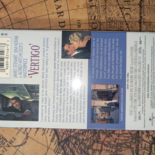 Vertigo VHS used, American edition