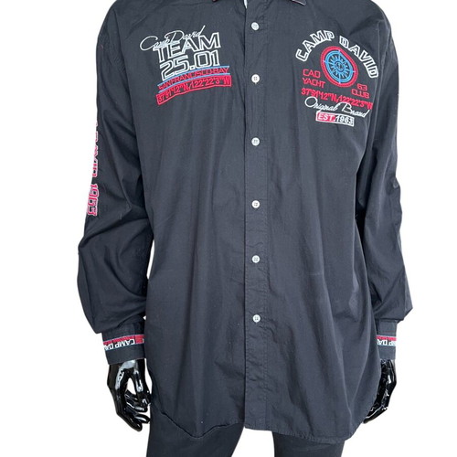 Camp David shirt black size 6XL like new