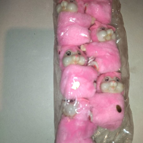 Tsimpí Tsimpí dolls 1980s, pack of 12, pink bunnies
