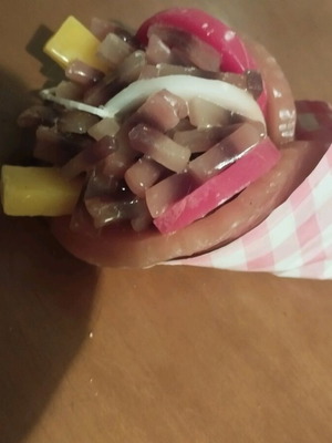 Original 18cm Candle in pita gyro design with tomato and potato