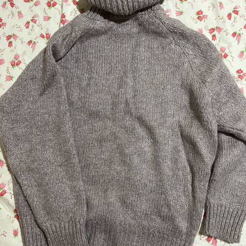 Decoro turtleneck sweater, pink, one size