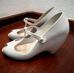 Melissa platform shoes used, size 40, gray
