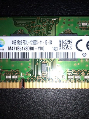 Μνήμη RAM 4GB DDR3L Samsung σαν καινούργιο