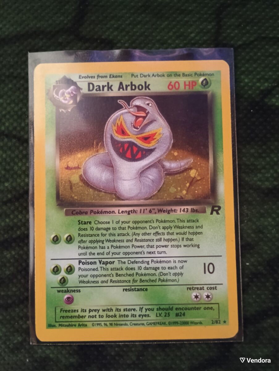 Dark Arbok Pokemon card collectible like -  59,99 - Vendora.cy